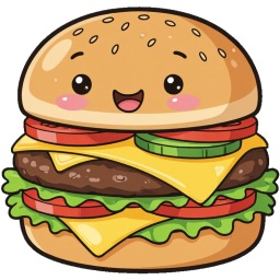 Happy Cheeseburger sticker